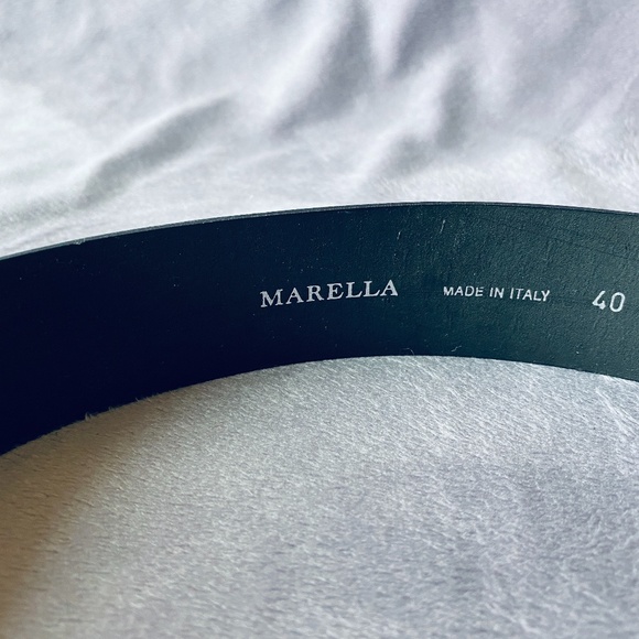 Marella Black Leather Belt main image 4